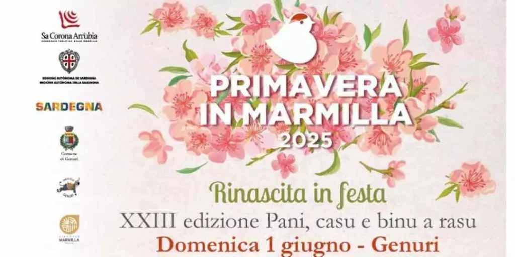 Primavera in Marmilla 2025 a Genuri: 23ª edizione di Pani, casu e binu a rasu