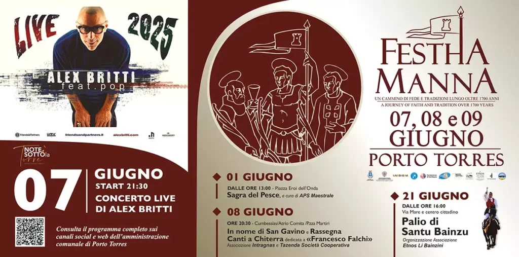 Locandina ufficiale Sa Festha Manna Porto Torres 2025