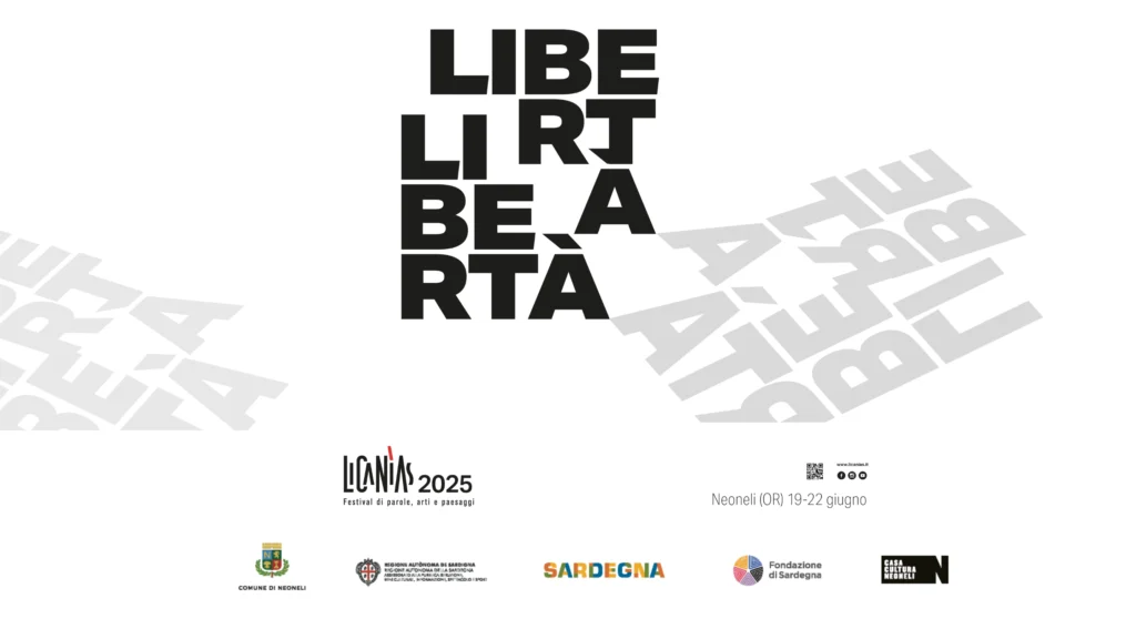 Locandina ufficiale Licanìas 2025 con date 19–22 giugno e loghi dei partner culturali