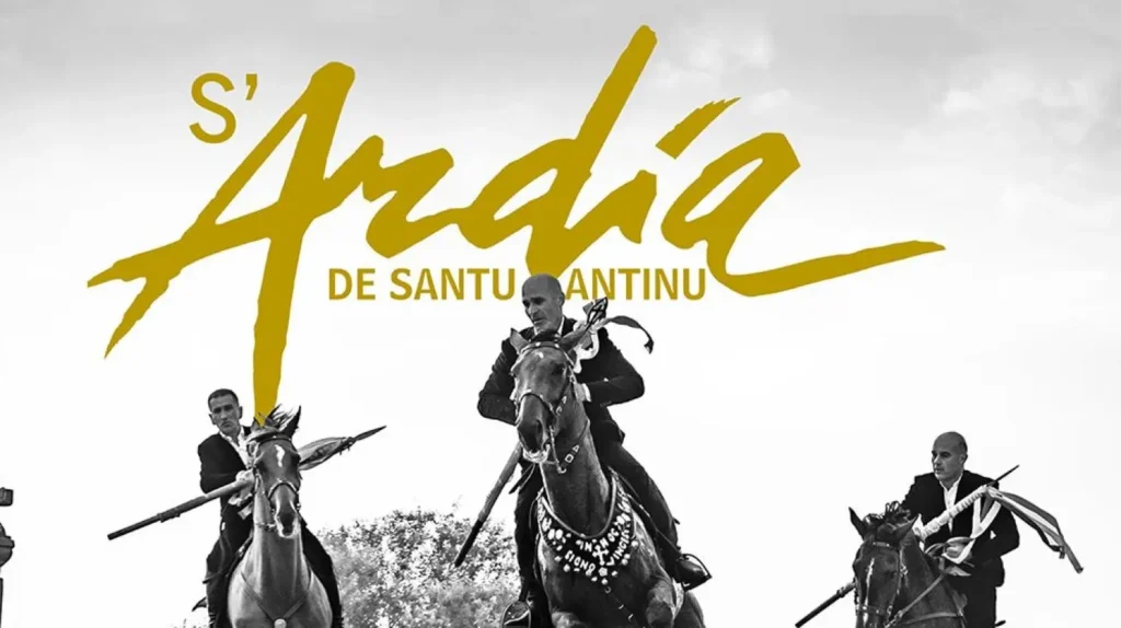 locandina di Cavalieri per la manifestazione S’Ardia di Sedilo 2025