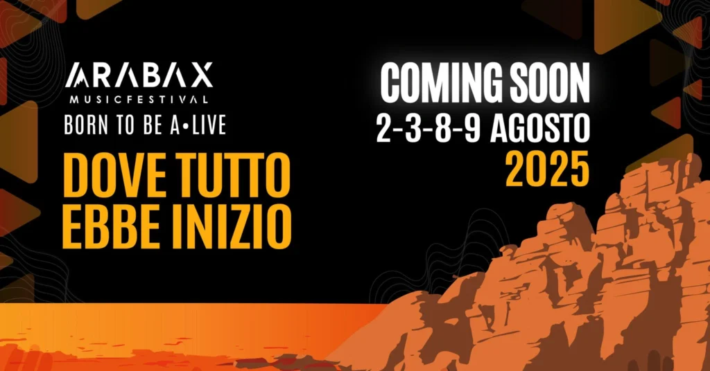 Arabax Music Festival 2025 – Palco e pubblico agli Scogli Rossi di Arbatax