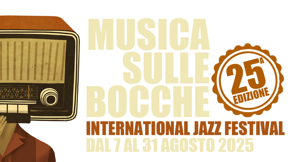 Locandina Musica sulle Bocche 2025 con date 7–31 agosto e elenco comuni