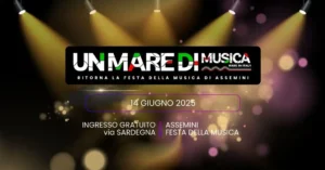 grafica un mare di musica Assemini 14 giugno 2025