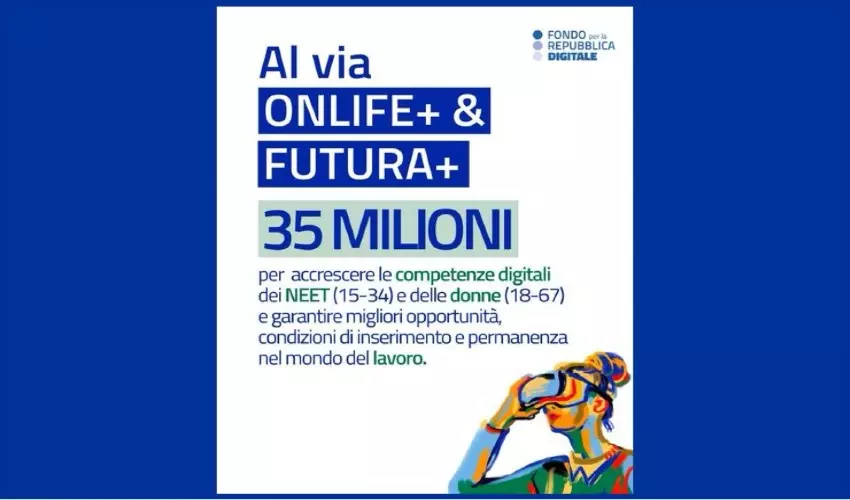 Bandi Sardegna - Onlife+ e Futura+: online i nuovi bandi del Fondo per la Repubblica Digitale