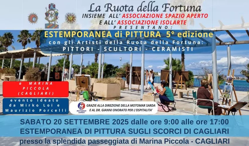 Eventi Cagliari: 5° Estemporanea di Pittura e Scultura a Marina Piccola - sabato 20 settembre