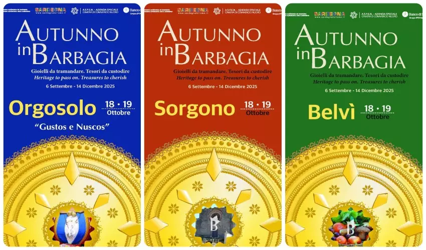 Autunno in Barbagia 2025 Belvì - Orgosolo - Sorgono 1819 Ottobre