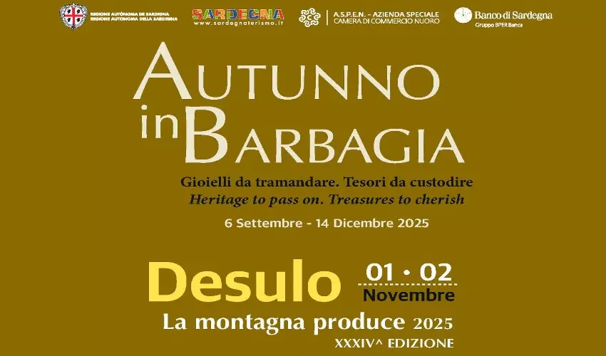 Autunno in Barbagia 2025 Desulo 1-2 novembre 2025