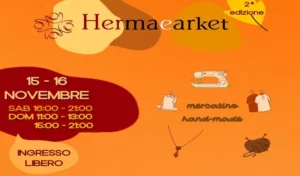 Hermaearket 2025 il mercatino handmade torna a Pirri il 15 e 16 novembre