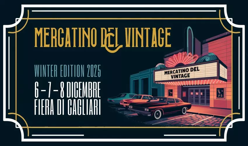 Mercatino del Vintage 2025 un’edizione tutta dedicata al cinema alla Fiera di Cagliari