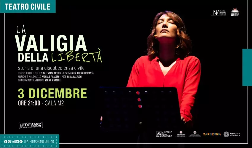 Spettacoli Cagliari “La Valigia della Libertà” – 3 Dicembre 2025