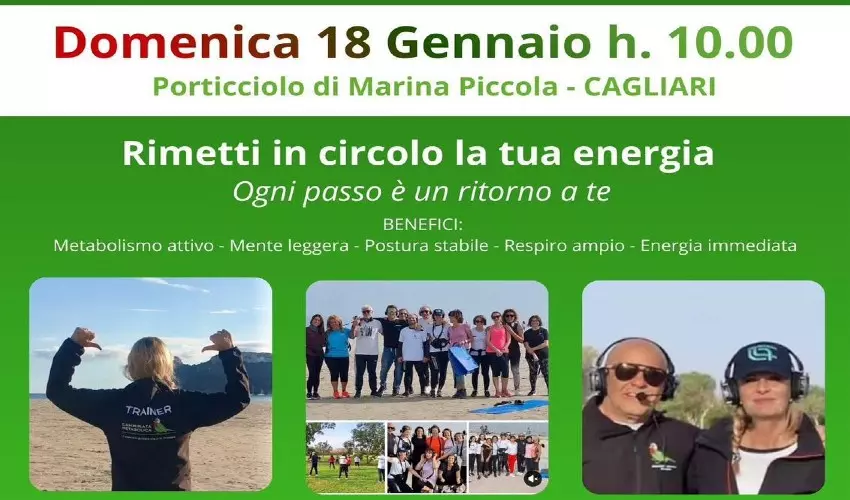 Cagliari Camminata Metabolica – Onda Nuova con Ale & Mauri
