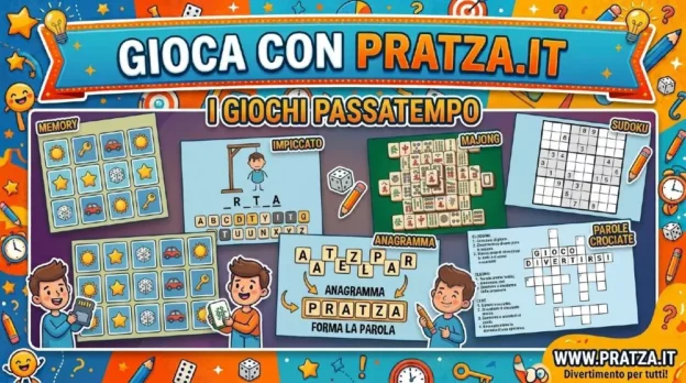Gioca con Pratza.it con passatempo, majong, l'impiccato e tanti altri giochi