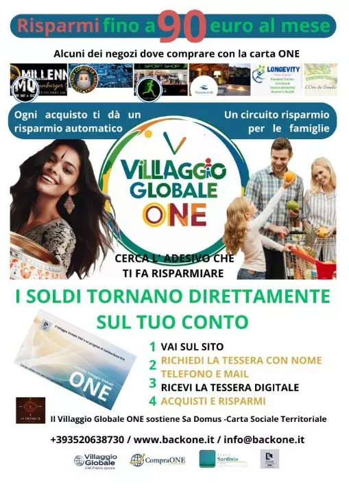 Villaggio Globale one Tessera Cashback